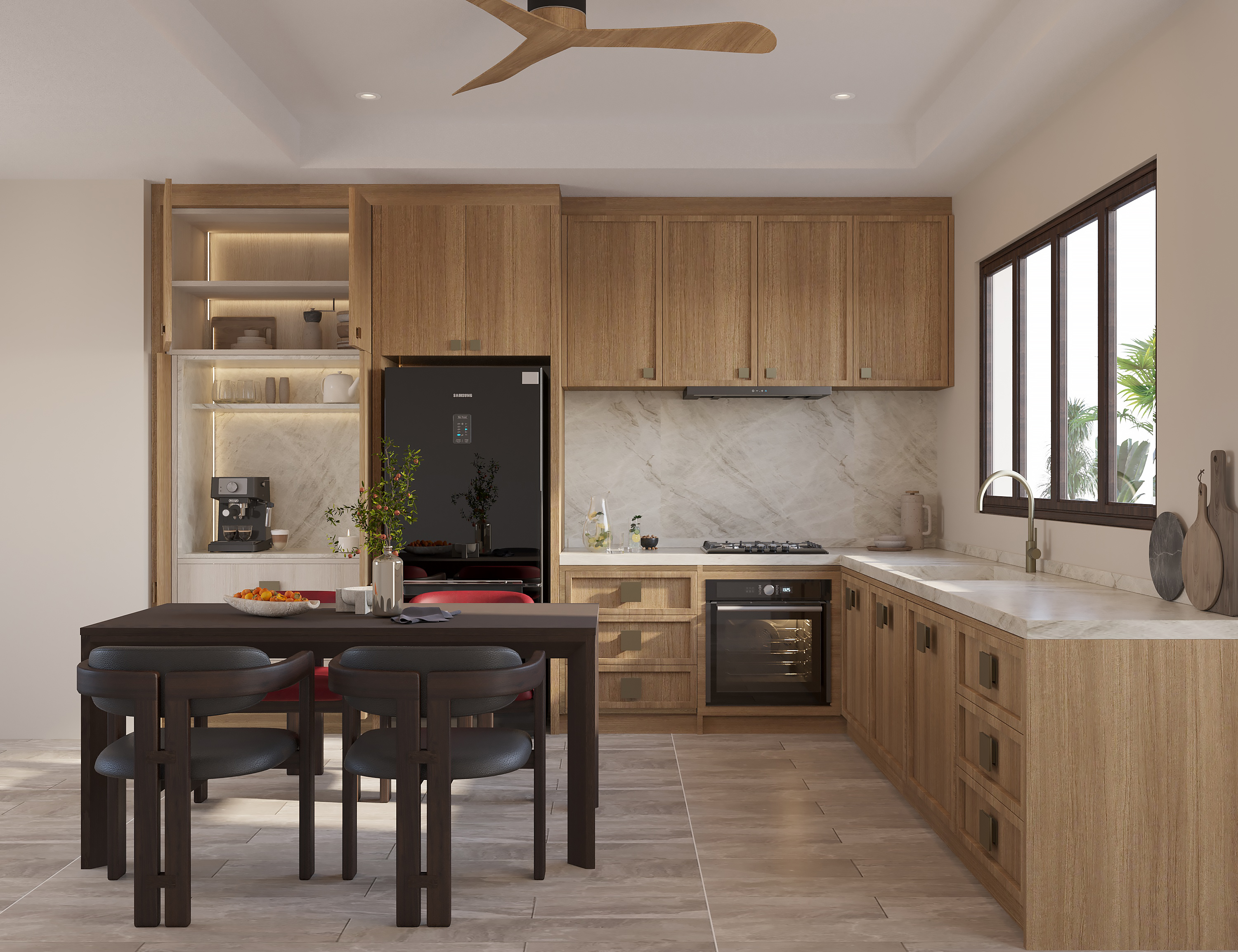 Dining space, private residence